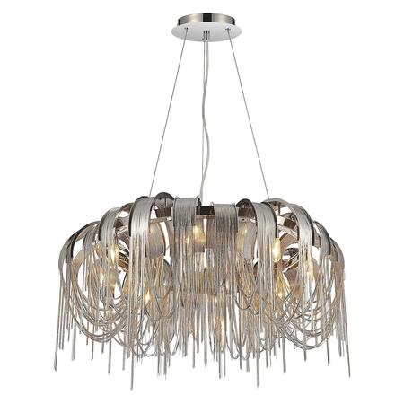 CWI LIGHTING 8 Light Down Chandelier With Chrome Finish 5637P32C